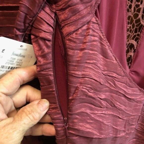 Free People Wine Colored Party dress Size 4 - Picture 4 of 7